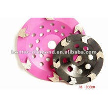 Arrow diamond cup wheels for rough concrete